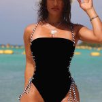 Swim SXY Women's Sexy One-Piece Swimsuit With Backless & Lace-Up Side Design