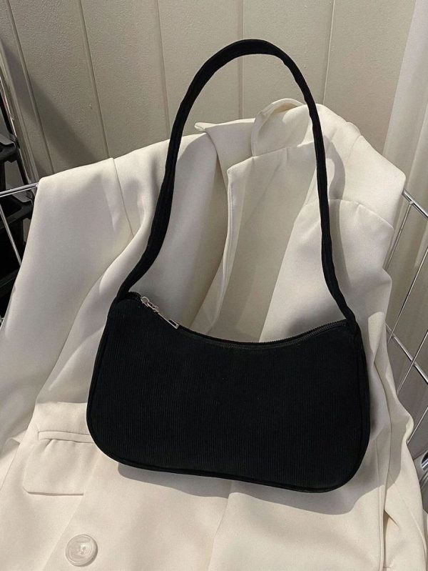 Minimalist Hobo Bag Small Black