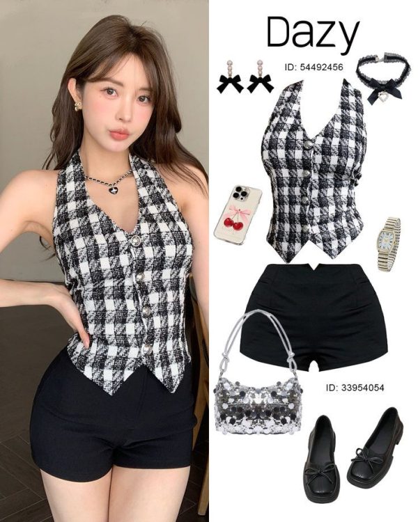 DAZY Solid Color Simple Daily Women Shorts