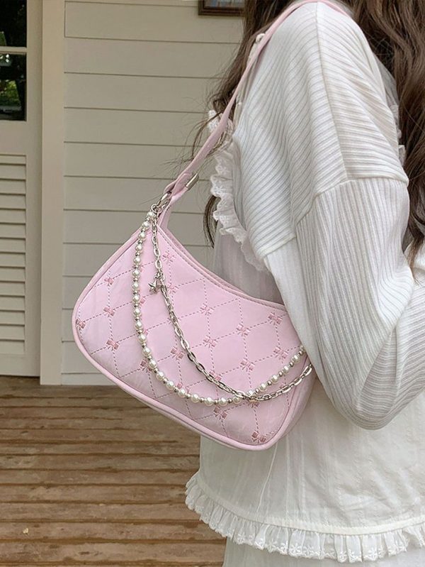 Pearl Chain Crossbody Bag Shoulder Bag
