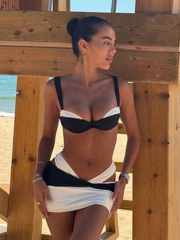 European & American Style 3pcs/Set Sexy Women Bikini Swimwear Summer