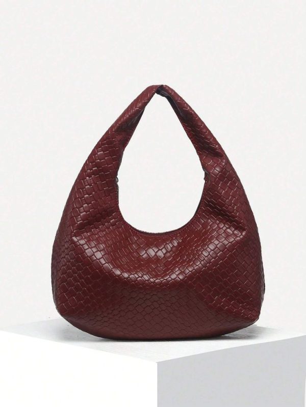 Vintage Leopard Print Underarm Shoulder Bag