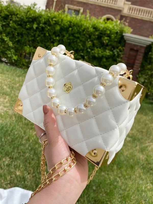 Faux Pearl Stud Decoration Bag