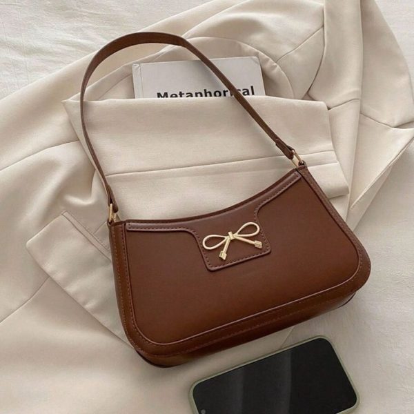 Crescent-Shaped Underarm Shoulder Bag