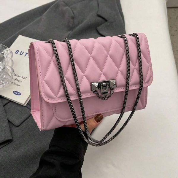 Metal Chain Square Handbag