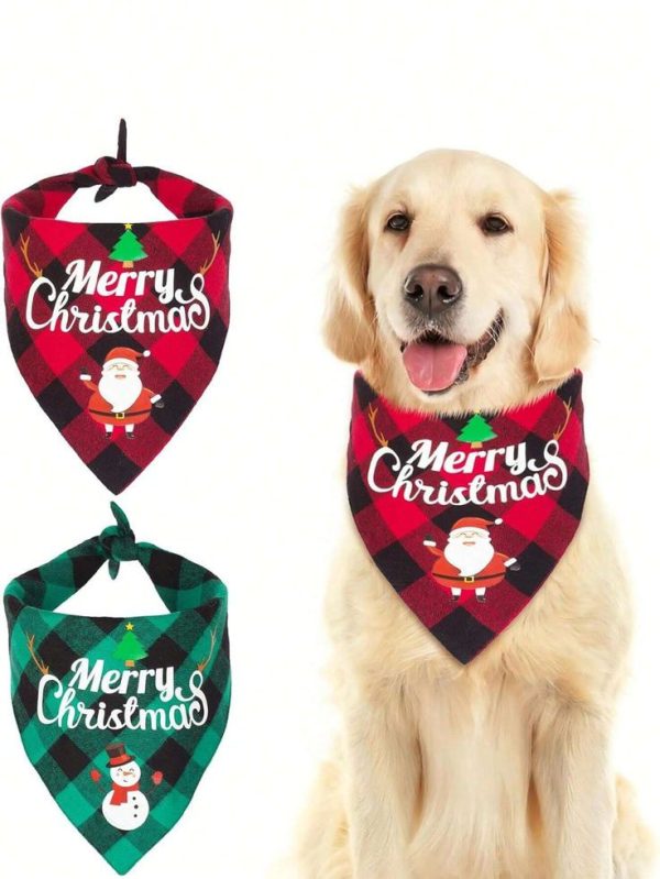 Christmas Triangle Scarf For Dog