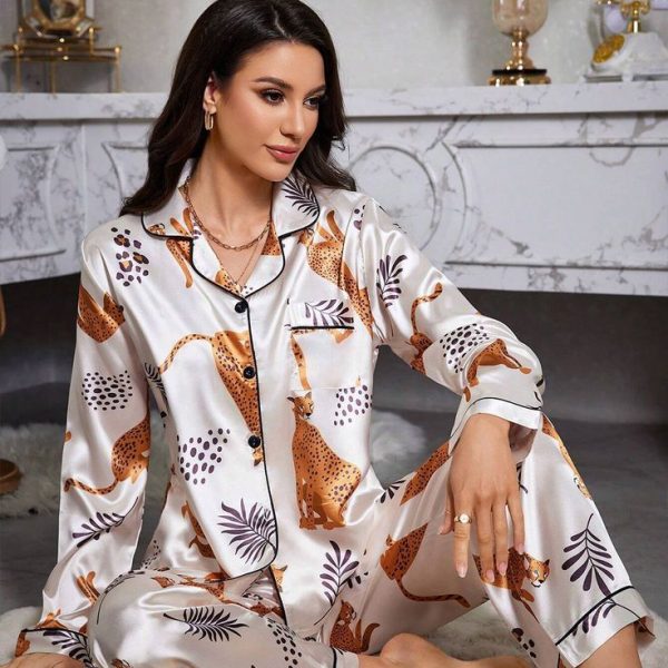 Collar Pajamas Set