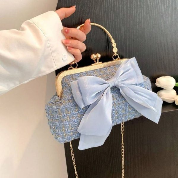 Sequined Chain Clutch Bag