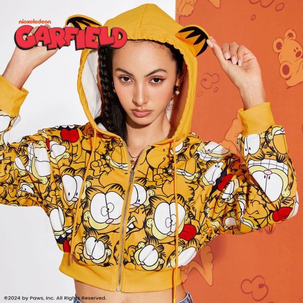 3D Ear Hooded Short Women Hoodies