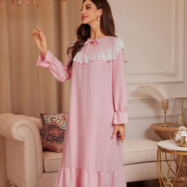 Long Sleep Dress Pajama Dress