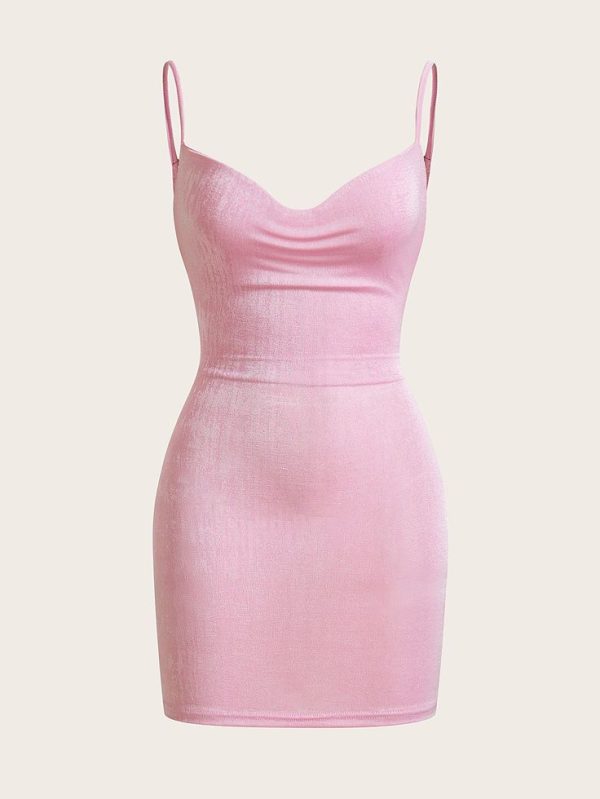 Sweetina Spring Short Slip Cute Bodycon Tube Bow Open Back Dress