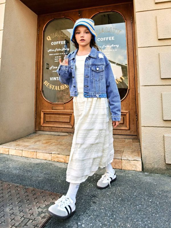 Explorewe Classic Urban Casual Style Ripped Design Jacket, Suitable For Outdoor Streetwear