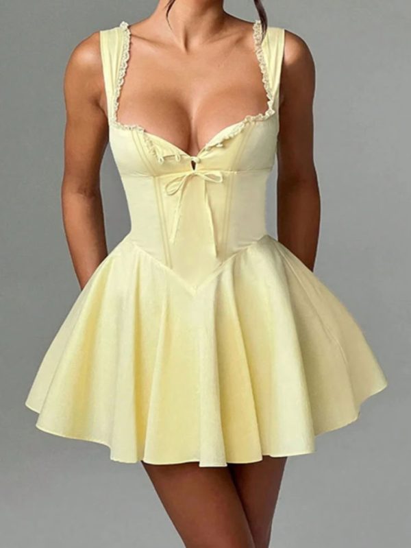 2024 New Vintage Elegant Sexy Mini Dress, Summer