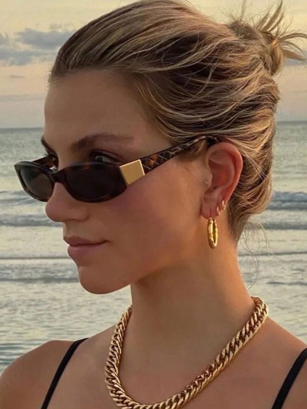 Classic & Vintage Small Frame Fashion Eyeglasses For Outdoor Travel Boho Shades Beach Accessories