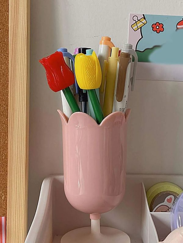 Flower Design Pen Holder