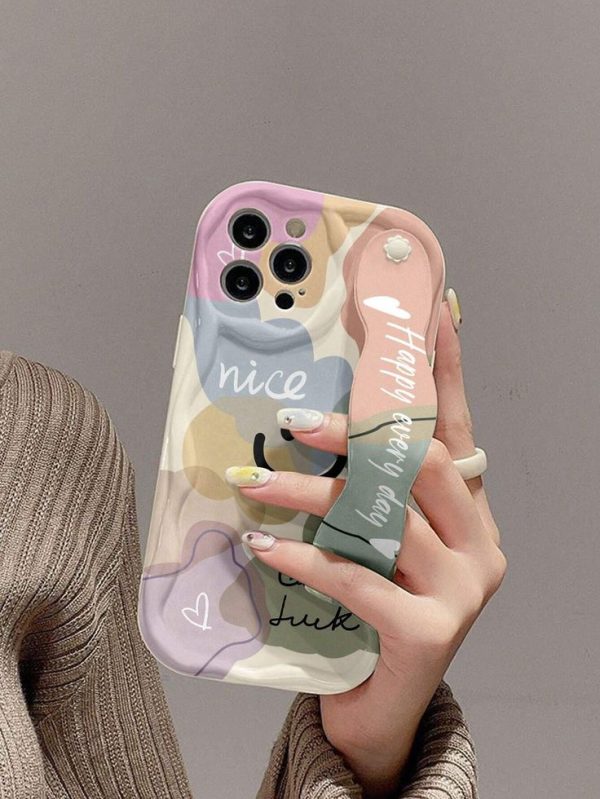 Strap Fashionable Wristband Phone Case With Thickened High Anti-Fall Protection,And Bracket Function