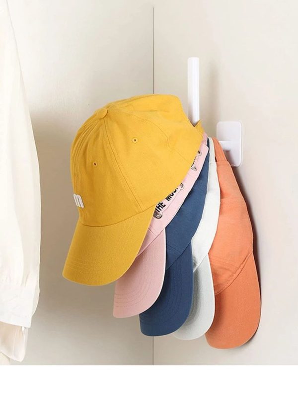 Hat Rack For Baseball Caps Adhesive Hat Hooks For Wall Cap Hanger Storage Cap Organizer No Drilling