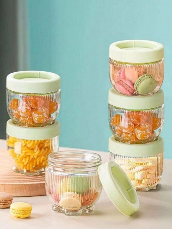 Glass Sealed Jar For Grains & Miscellaneous Food Storage, Candy And Nut Container