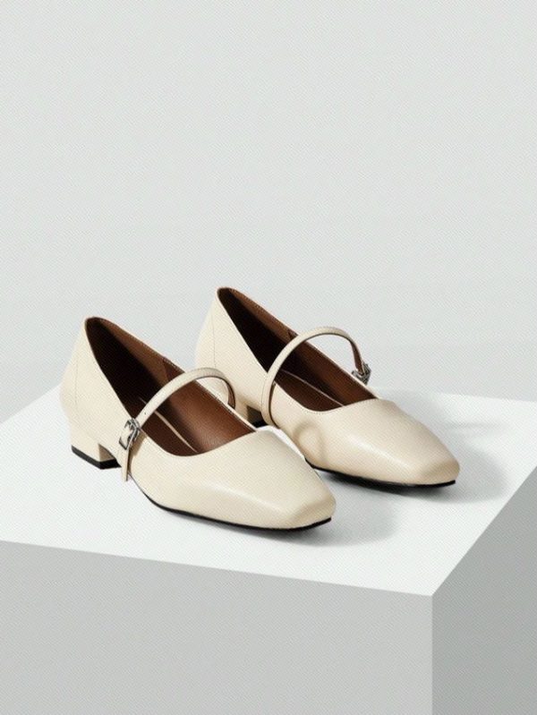 MOTF PREMIUM COMFORTABLE SQUARE HEEL WOMEN'S FLAT SHOES VACATION SHOES SUMMER SALE