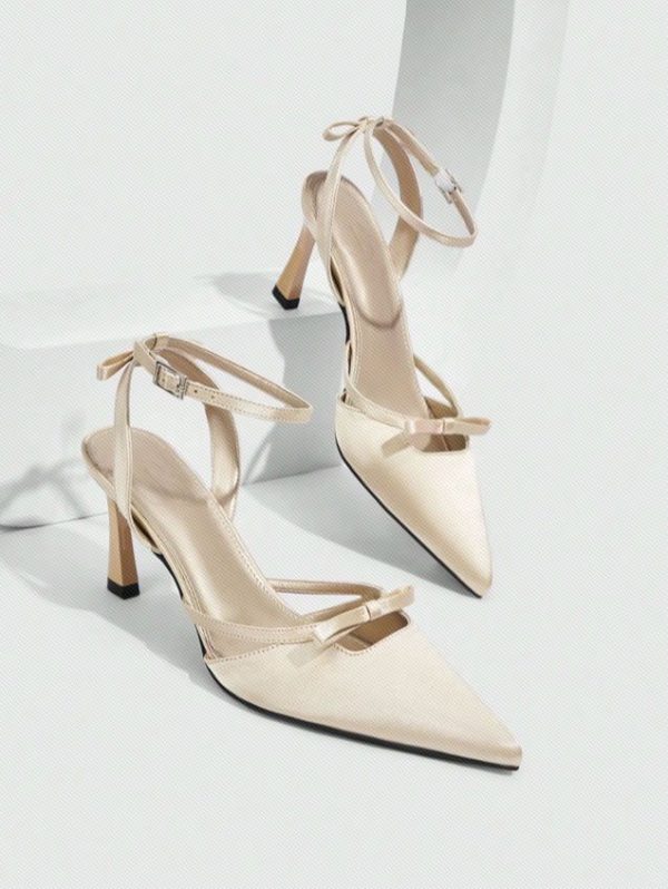 CUCCOO CHICEST Fashionable & Sexy Pointed Toe Thin Heels Butterfly Ankle Strap Women's Shoes