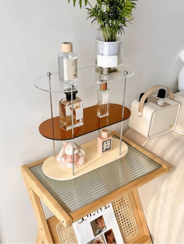 1pc Acrylic Desktop Organizer For Cup Storage And Display, Can Be Disassembled