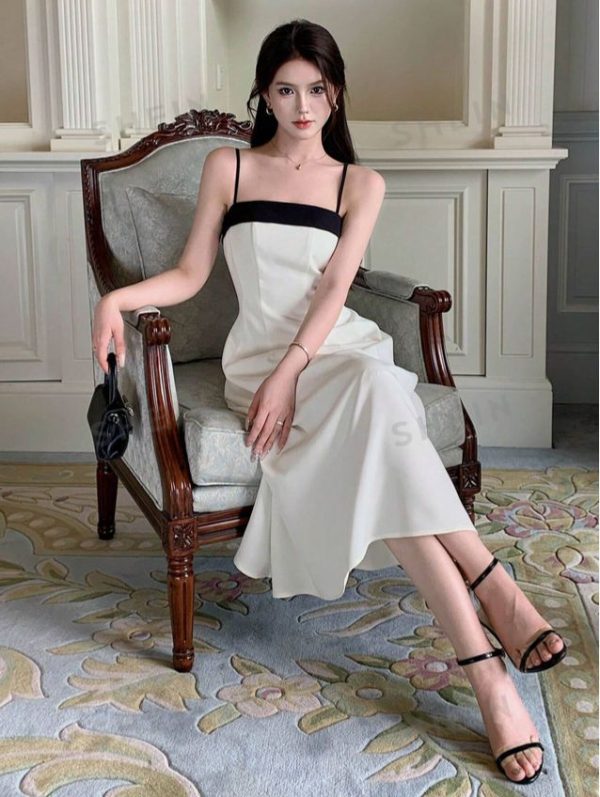 DAZY Contrast Trim Cami Dress