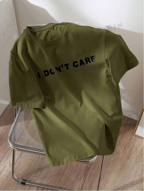 SHEIN LUNE Women's Regular Fit Round Neck Short Sleeve Casual T-Shirt With Letter Print For Summer