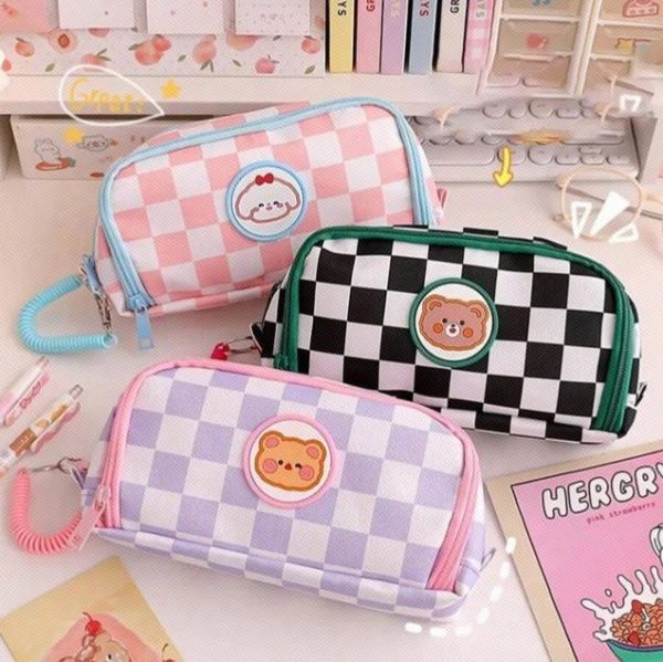 1pc New Portable Large Capacity Pencil Case