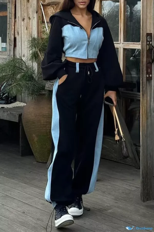 OrcaJump – Casual Chic Hooded Jacket and Pants Combo