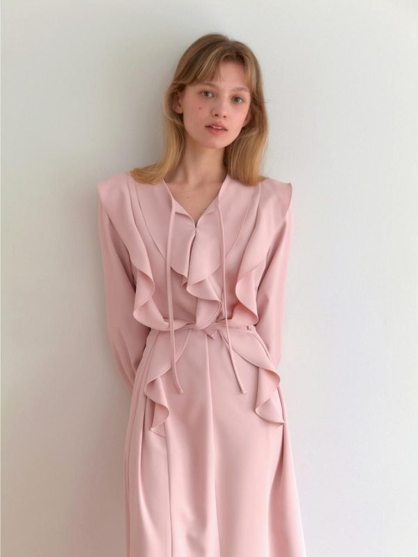 Rowan Frill Dress [Pink]