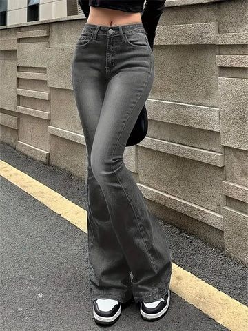 Black  Bell Bottoms Jeans