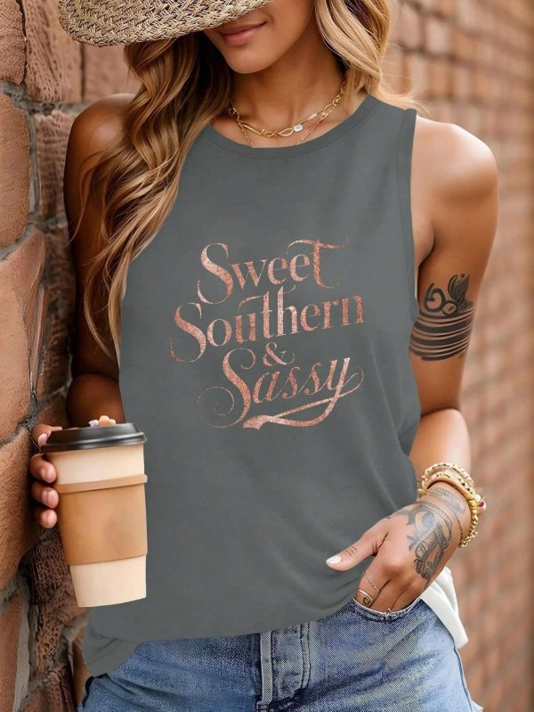 SWEET SOUTHERN Sassy Illustration Women's Vest