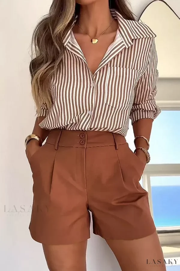 Lasaky - Professional Women's Two Piece Short Suit with Blouse
