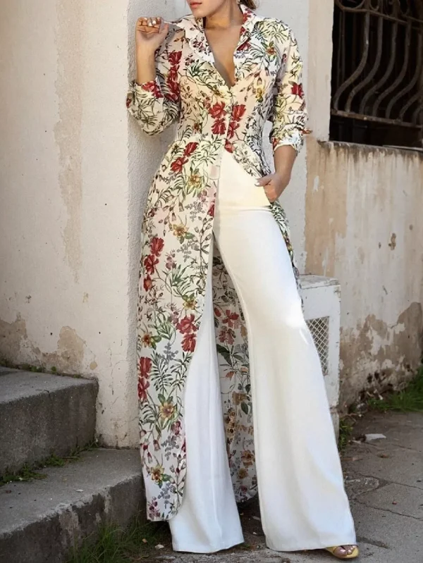 OrcaJump – Soft and Silky Floral Collared Shirt