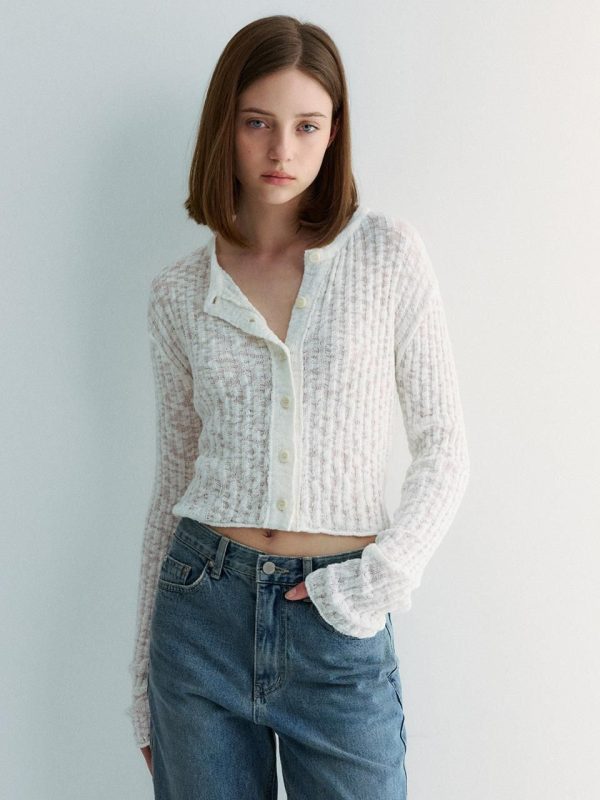 Windy Cotton Crop Cardigan [4 COLORS]