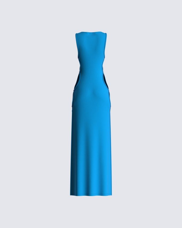 Jenara Navy Maxi Dress - XL