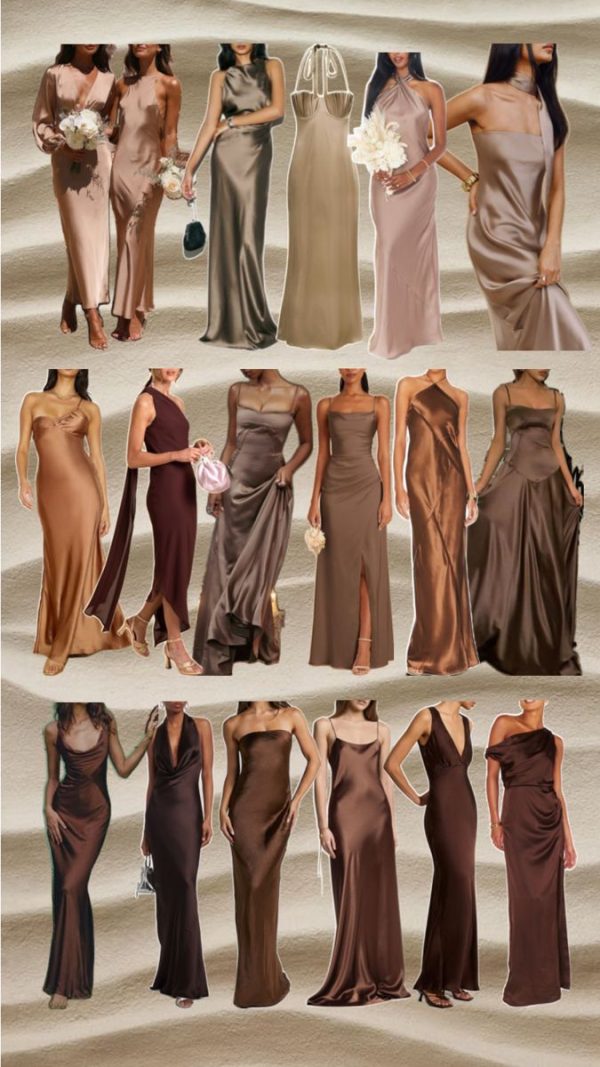 Mocha Bridesmaid Dresses