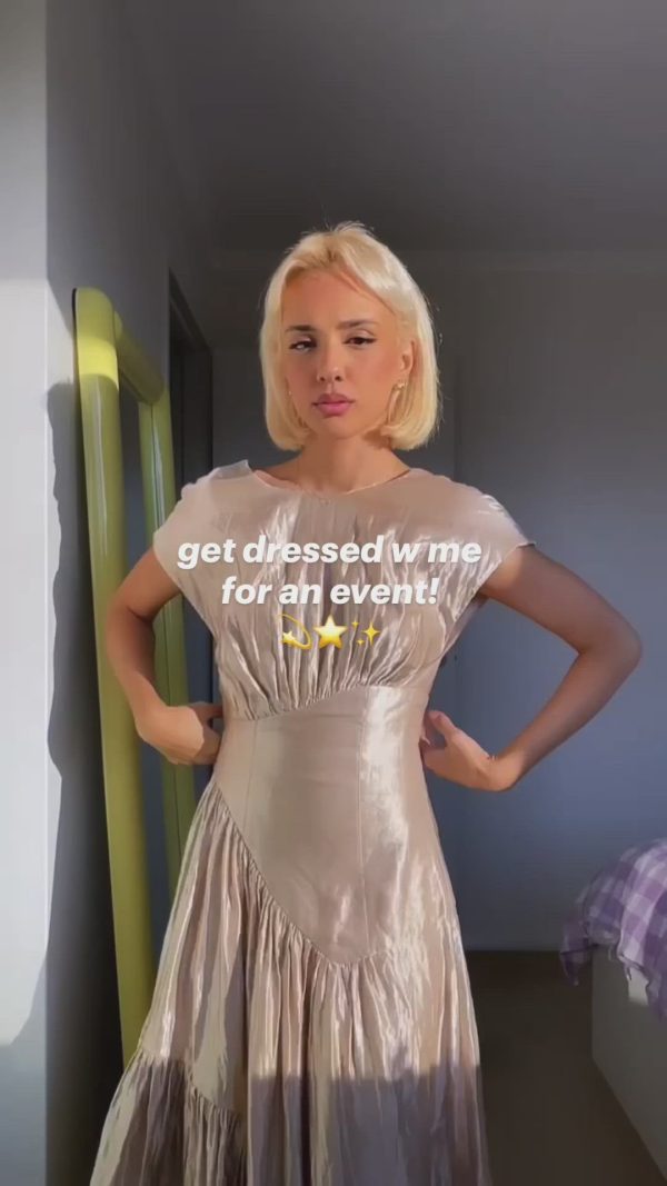 get dressed w me  for an event! 💫⭐️✨ dress is by aje and it’s called the serendipity dress!!