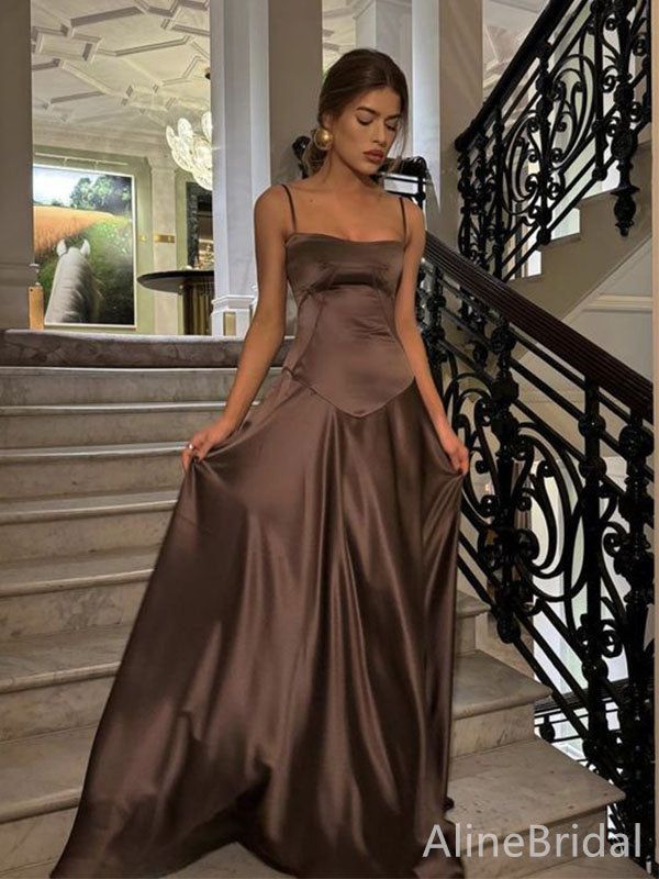 Gorgeous Spaghetti Strap A-line Long Prom Dress,Evening Dress,PD382158 - US18 / Custom Color(leaving a note)