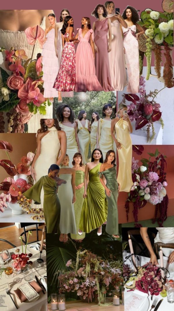 Moody romance spring wedding