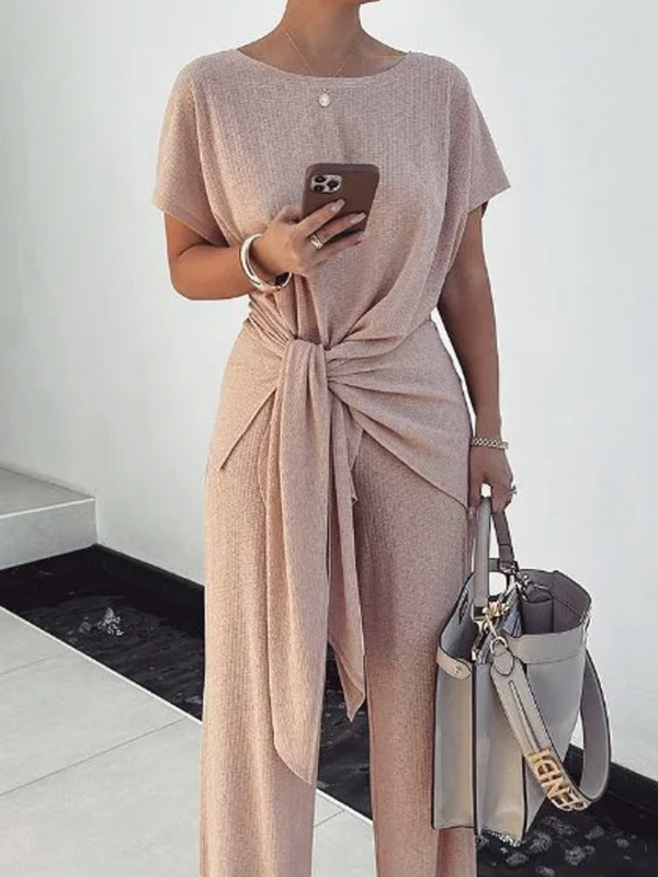 Women Plain Summer Urban Polyester Daily Loose Short Sleeve Regular Regular T-shirts