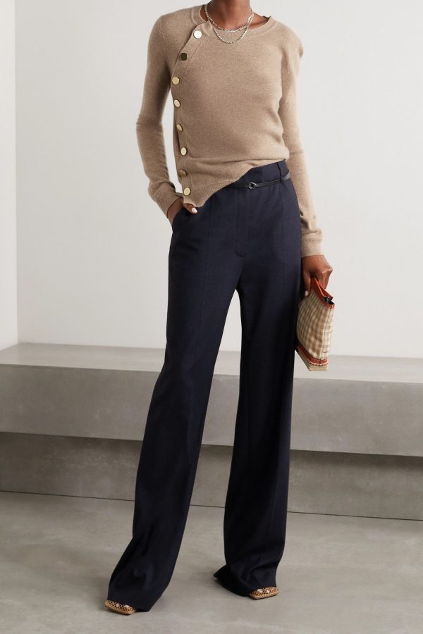 Altuzarra - Minamoto Button-embellished Cashmere Sweater - Neutrals - large