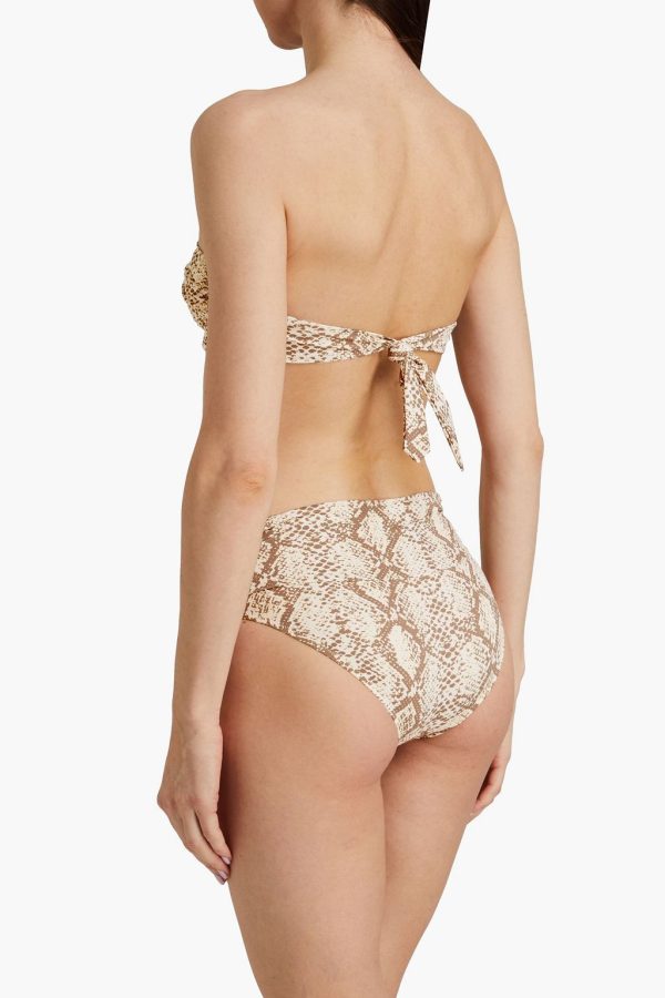MELISSA ODABASH Barbados printed underwired bandeau bikini top