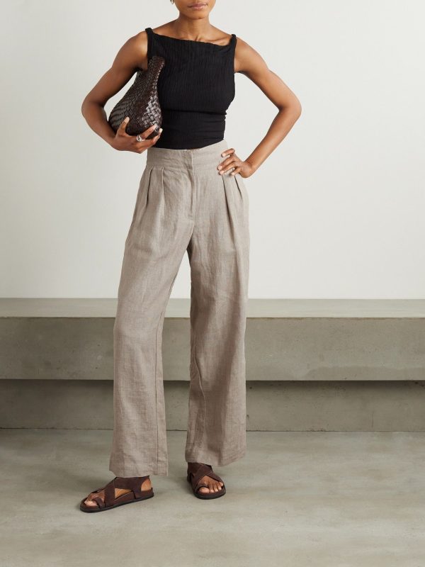 Faithfull - Duomo Linen Wide-leg Pants - Neutrals - x large