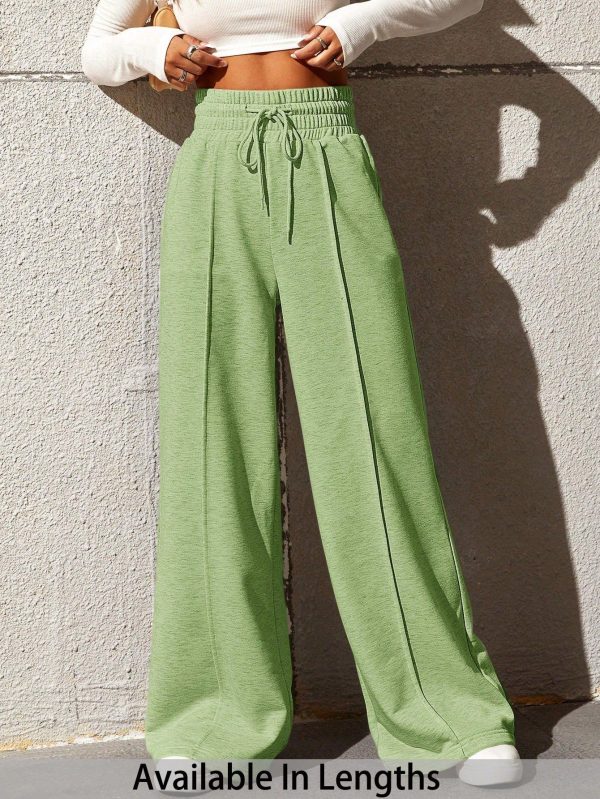 Women Plus Size Casual Loose Straight Leg Pants