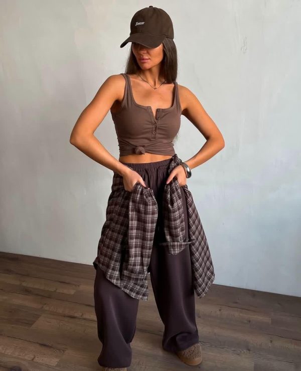 Women's pants | Women's trousers | Chocolate pants | Sport pants | Trend color | Streetwear pants | Gift for her | Sweatpants