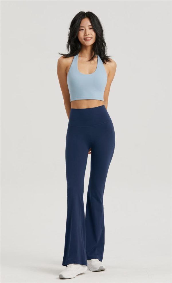 Zara High Waist Flare Legging - L / Ocean Blue