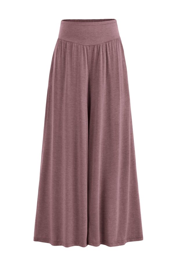 PRETTYGARDEN Women's Summer Wide Leg Trouser Pants Casual High Waisted Flowy Palazzo Lounge Pant with Pockets