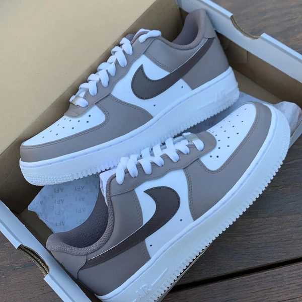 Mocha Custom Air Force 1 - Unique Custom Sneakers