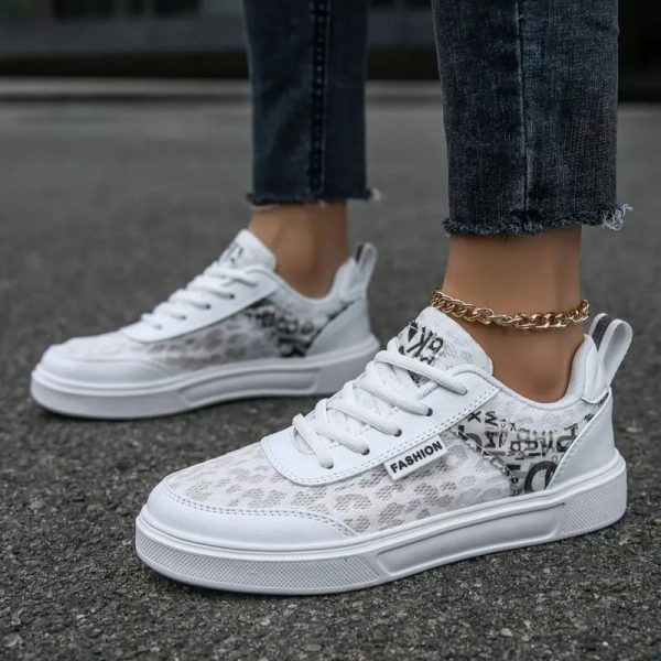 YRZL Women Shoes Outdoor Sneakers Fashion Flat Casual Shoe Breathable Non Slip Comfortable Running